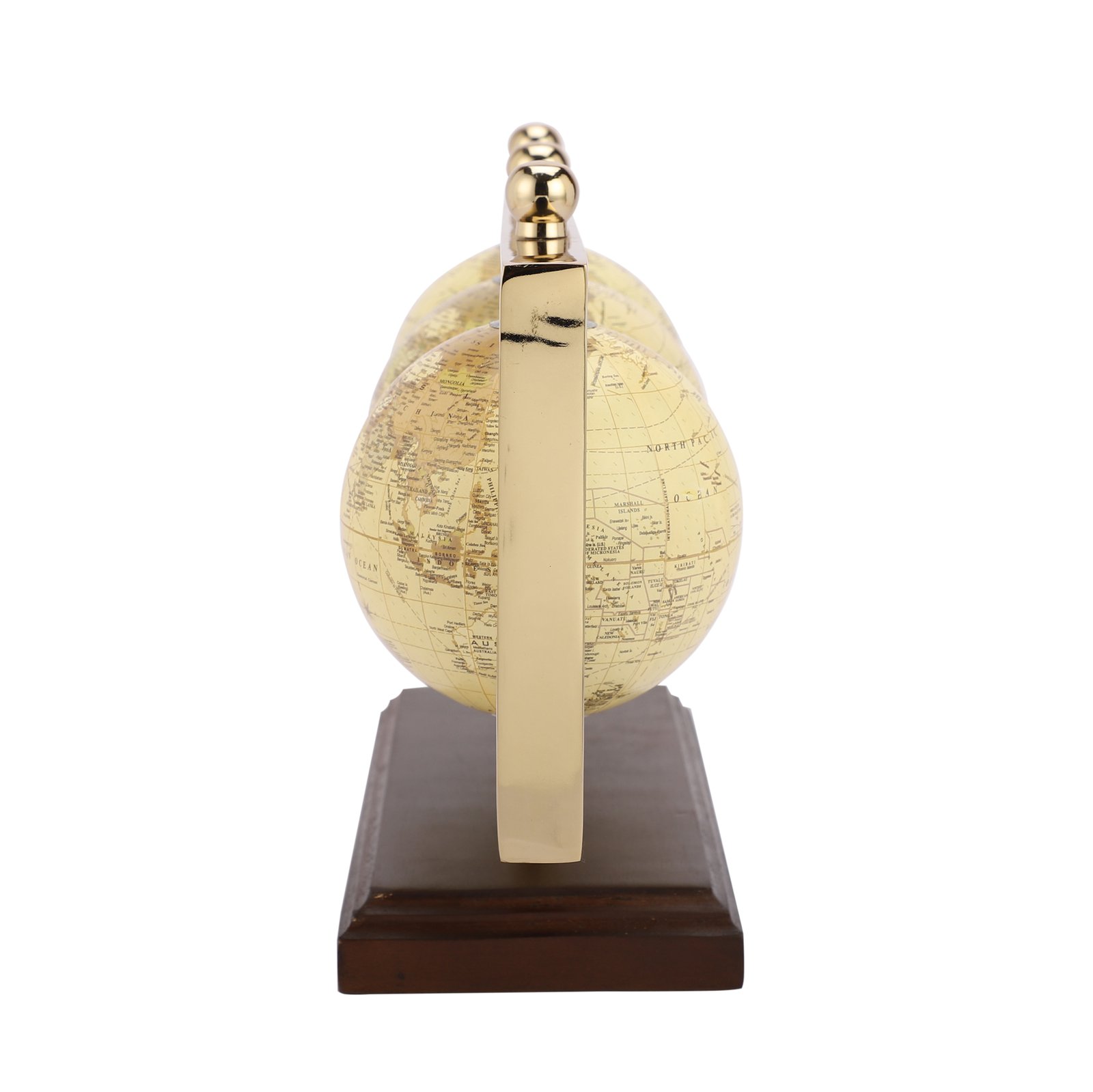 Triple vertical Gold Globe Stand - De Maison Decor