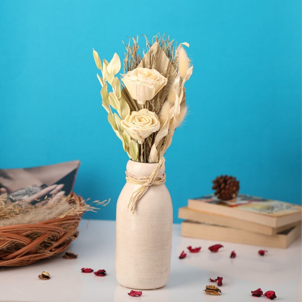 Vase Vase with dried flowers