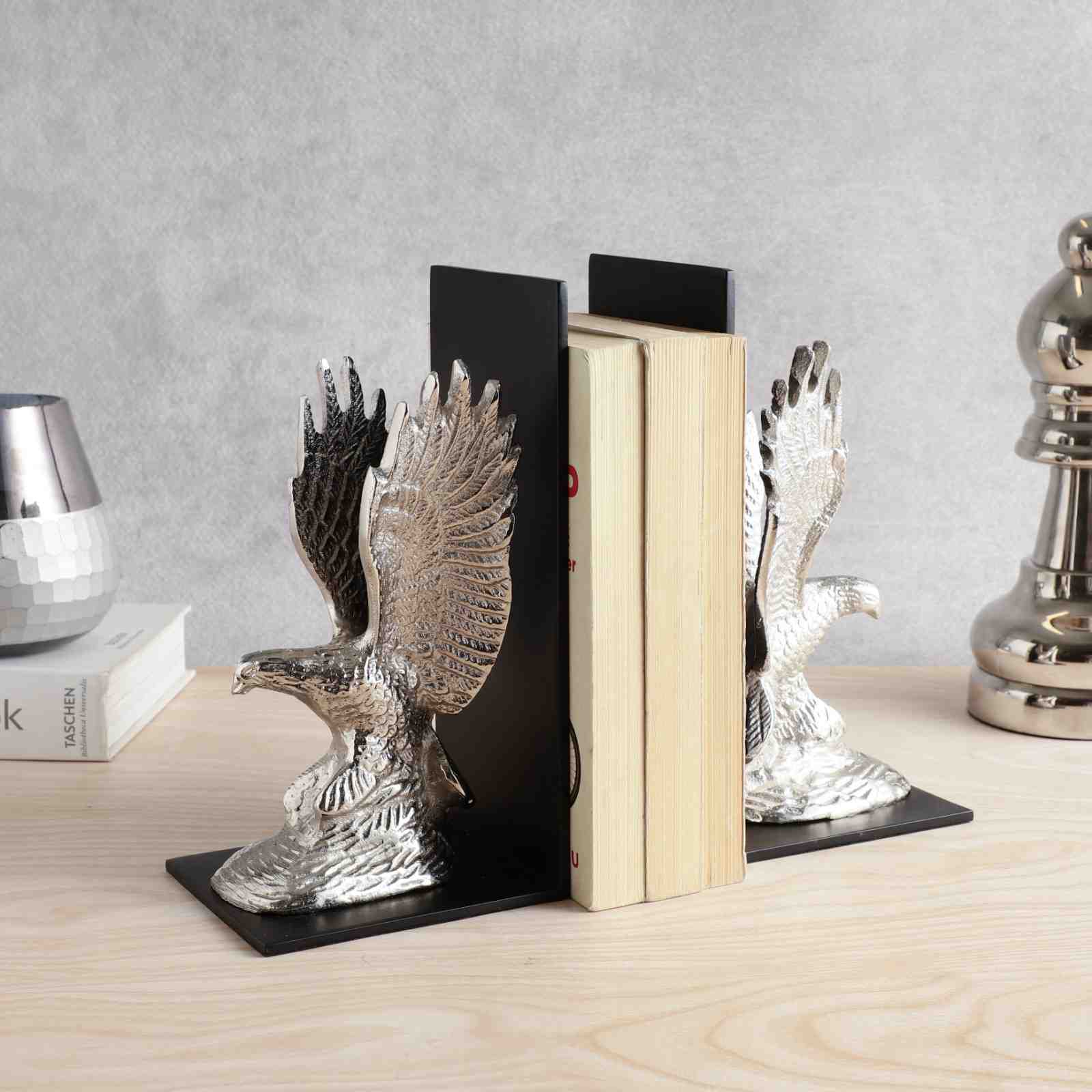 The Helion Pair Bookend Silver