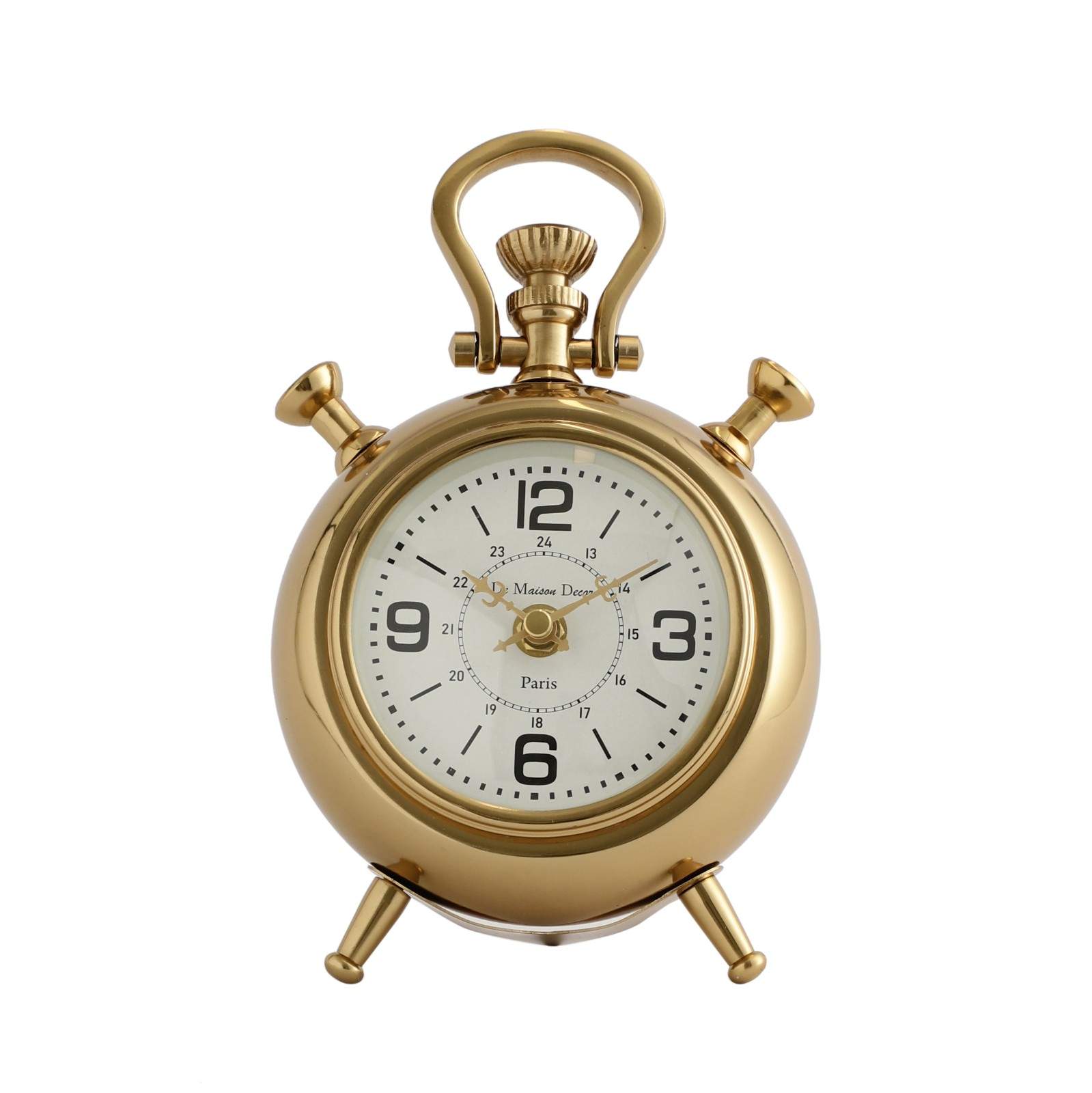 The Belvedere Table Clock Gold - Image 2