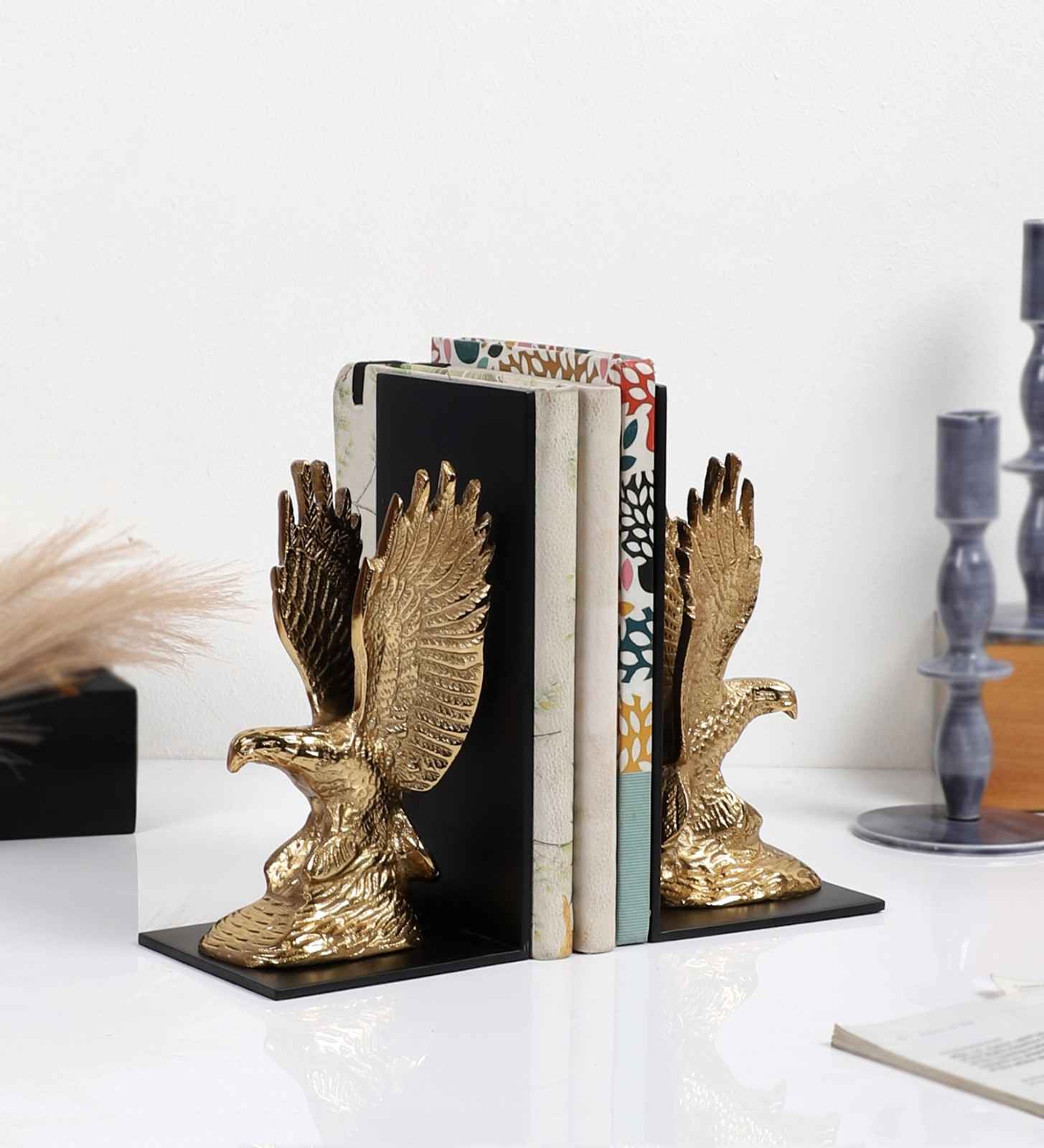 The Helion Pair Bookend Gold