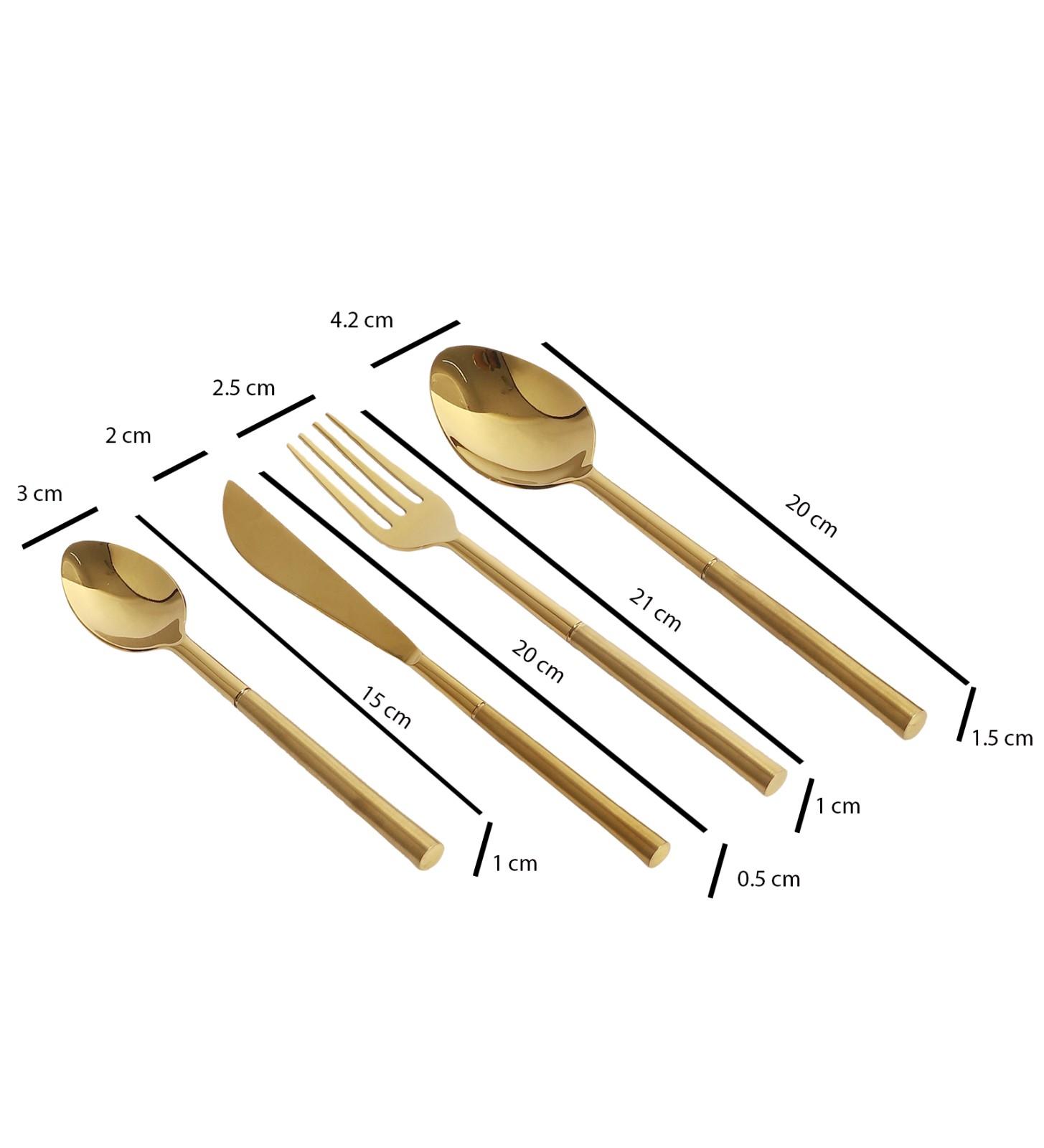 Lark Cutlery Set Gold - Image 5