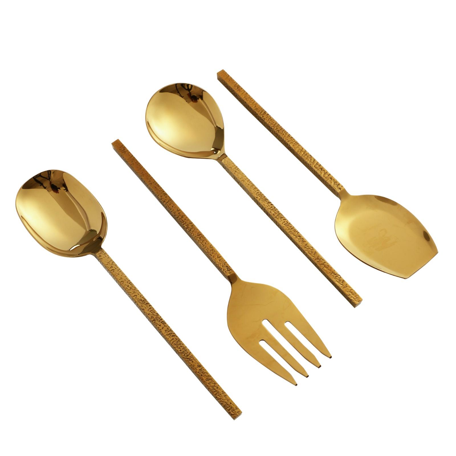 Ember Texture Serving Set Gold - Image 6