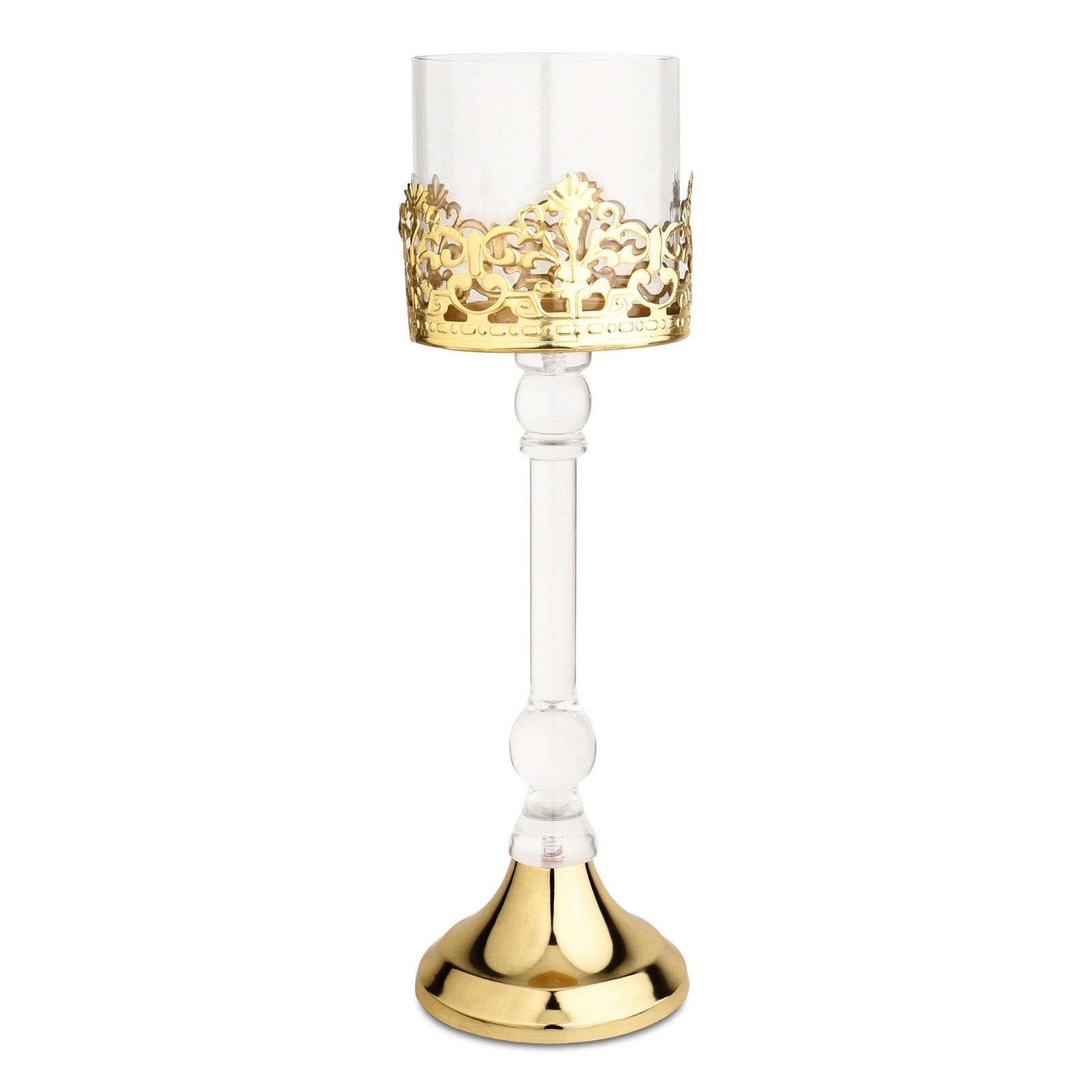Aurum Crest Pillar Candle Holder Small - Image 4