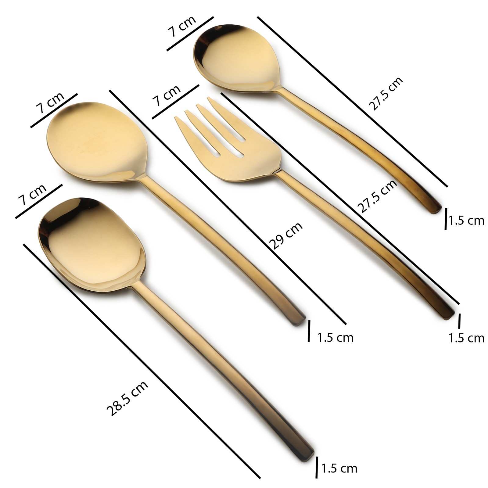 Ava Luxe Gold Serving Set - Image 4