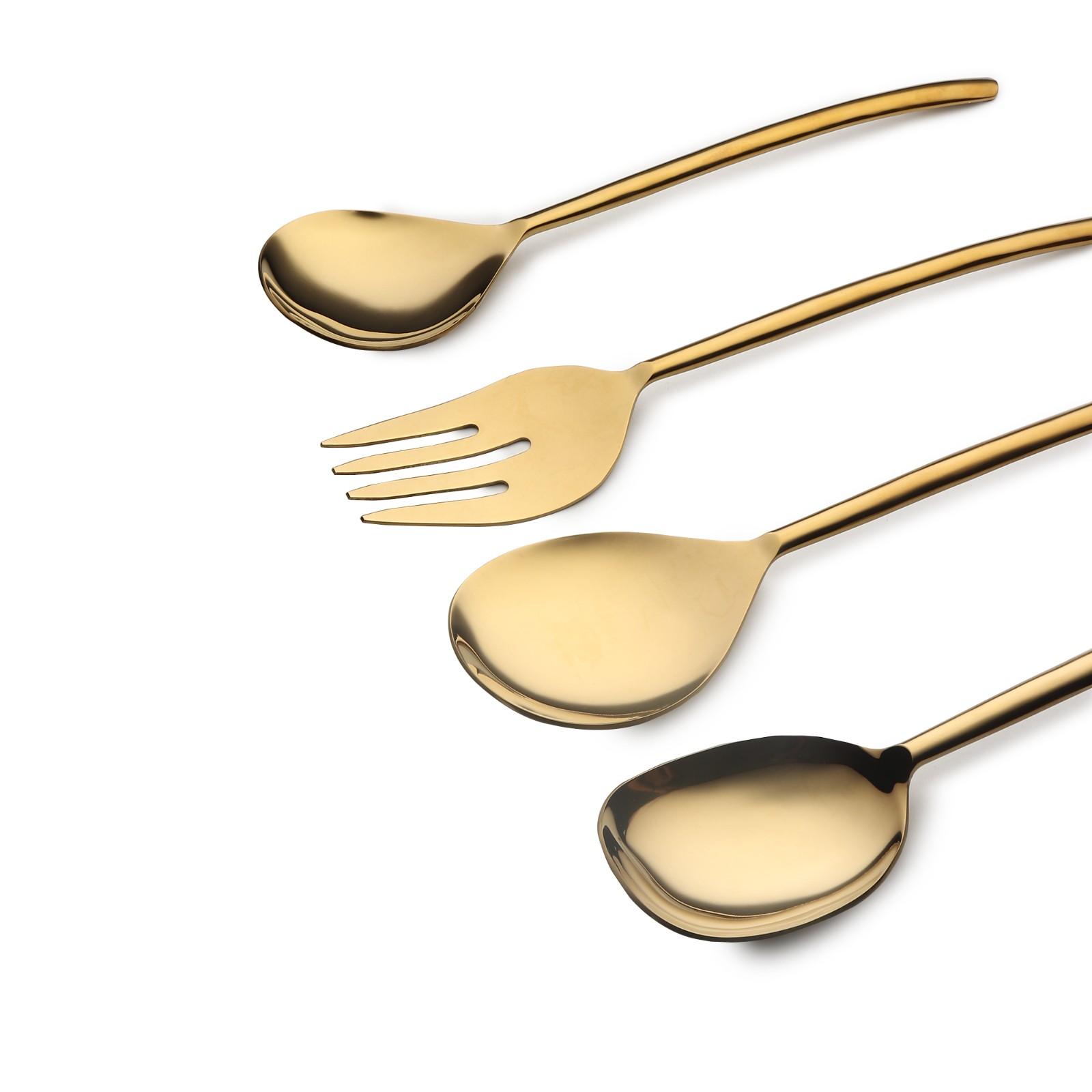 Ava Luxe Gold Serving Set - Image 6